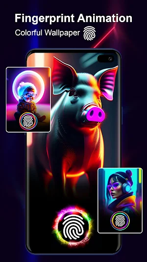 Fingerprint Animation Theme Screenshot 1
