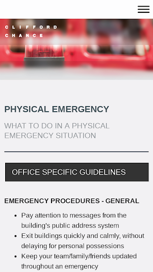 CLIFFORD CHANCE FIRST RESPONSE Screenshot 3