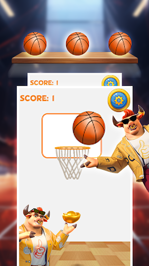 Basket Swipe Mania Screenshot 1
