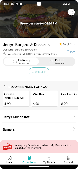 Jerrys Burgers And Desserts Screenshot 2