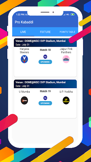 Live Pro kabaddi Match and Dp Maker Season 8 2021 Screenshot 2