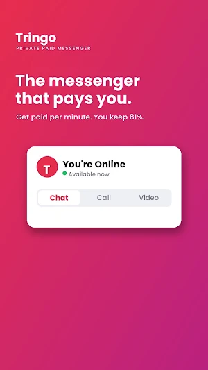Tringo: Private Paid Messenger Screenshot 0