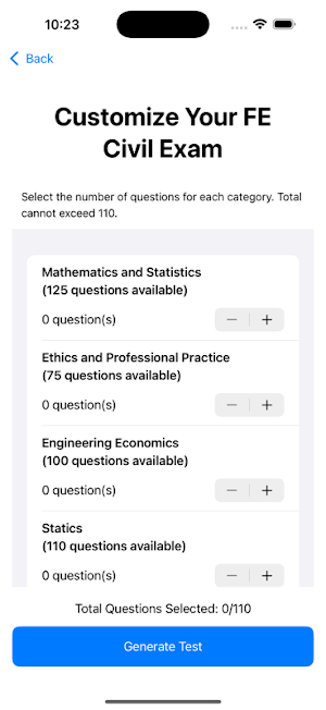 Prepare FE Civil Exam Screenshot 3