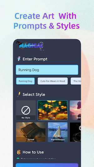 MagicAI - AI Art Generator Screenshot 1