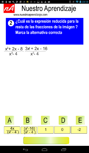 Sumar expresiones fraccionarias igual denominador Screenshot 1