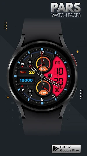 Pars Hybrid Watch Face Screenshot 3