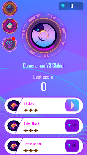 Cameraman vs Skibidi Tiles Hop Screenshot 0
