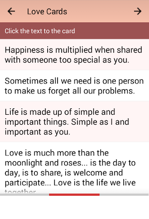 Love Cards Screenshot 1