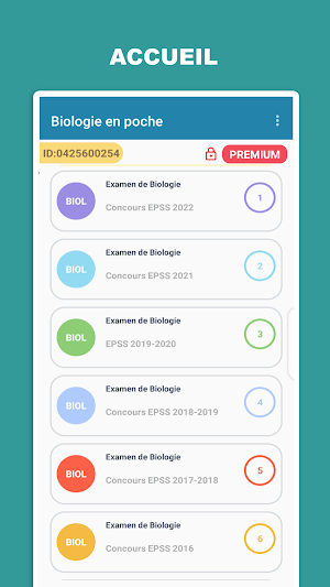 BIOLOGIE EN POCHE Screenshot 0