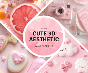 Cute 3D Aesthetic Wallpaper Screenshot 0