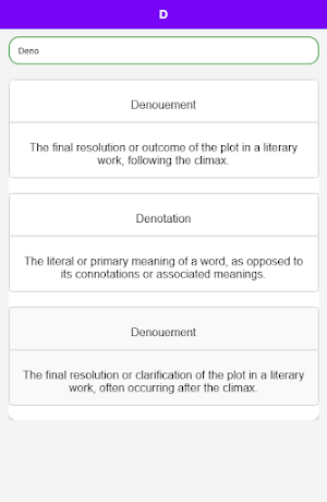 Literary Terms Dictionary Screenshot 3