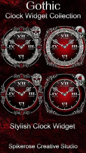 Gothic Clock Widget Collection Screenshot 0