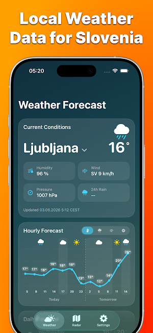Weather Forecast Slovenia Screenshot 0
