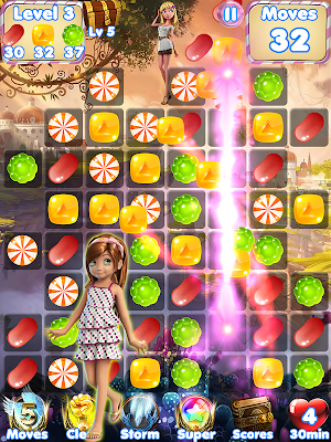Candy Girl - Cute match 3 games screenshot 3