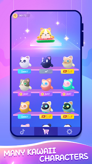 Dancing Meow: Cats & Tiles Hop Screenshot 1