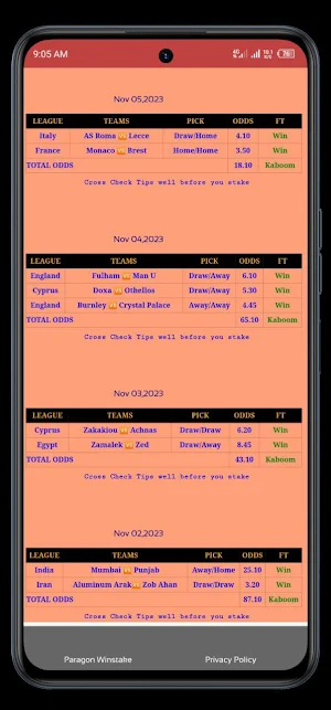 Paragon Winstake Screenshot 1