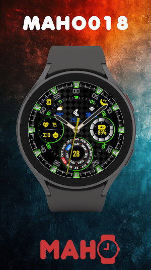 MAHO018 Watch Face For Wear OS Screenshot 0