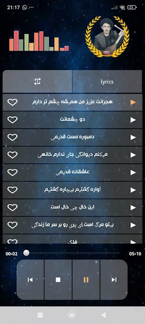 آهنگ های عبدالاحمد کندزی Screenshot 1
