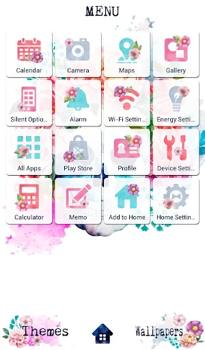 Skull Flowers Theme +HOME Screenshot 1