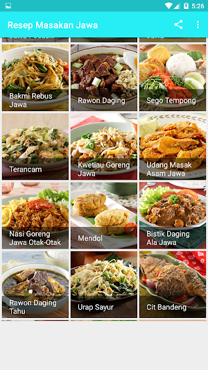 Resep Masakan Jawa Screenshot 2