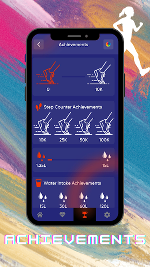 Exercise Pedometer Running App Screenshot 1