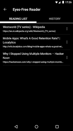 Eyes-Free Reader Screenshot 1