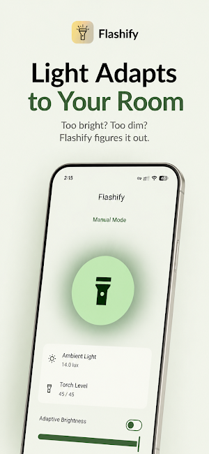 Flashify – Adaptive Flashlight Screenshot 1