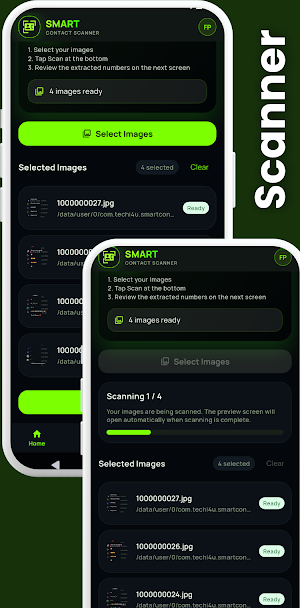 Smart Contact Scanner Pro Screenshot 1