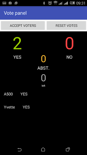 Electronic voting system Screenshot 2