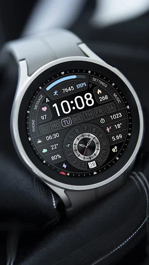 Stacked Clock ZKin Watch Faces Screenshot 1