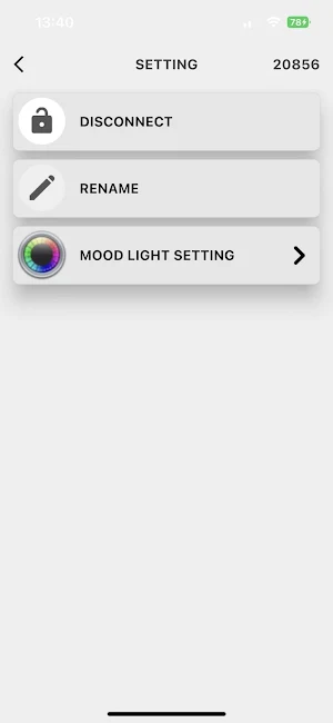 ErgoBed Control Screenshot 2