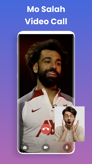 Mo Salah Fake Video Call Screenshot 1