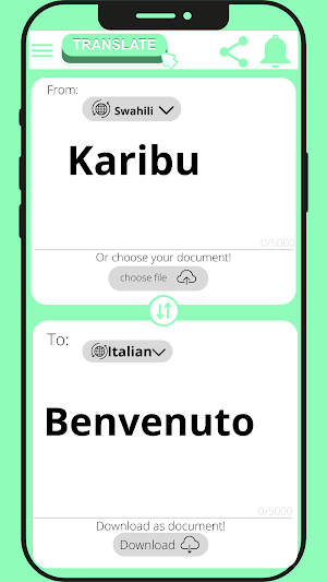 Italian - Swahili Translator Screenshot 1