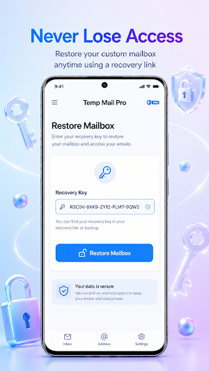 Temp Mail Pro: Temporary Email Screenshot 2