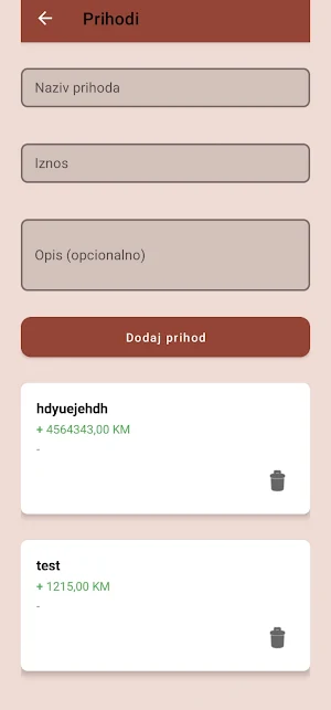 Upravljanje budžetom Screenshot 1