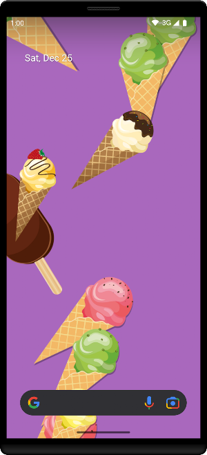 Ice Cream Live Wallpaper Screenshot 3