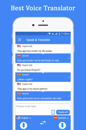 Speak and Translate Voice Translator & Interpreter Screenshot 0