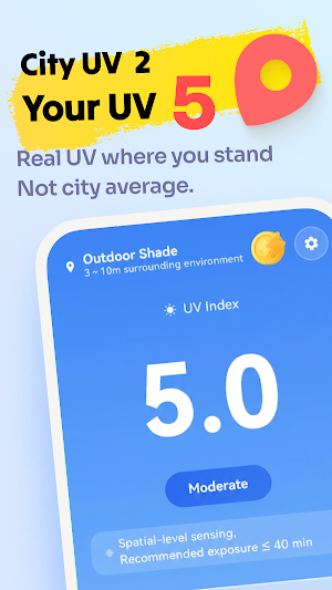 UVPeek: UV Index & Sun Safety Screenshot 0
