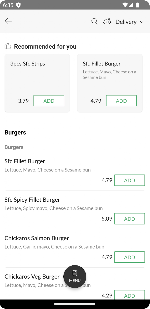Chickaros Chicken And Grill Screenshot 2