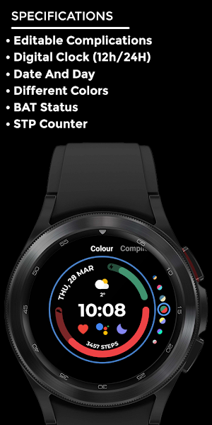 Nighty Digital 28 - watch face Screenshot 3
