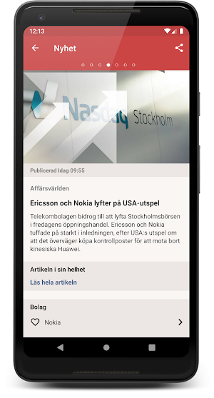 Börskollen - Aktier och ekonominyheter Screenshot 1