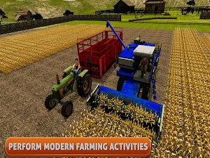 Real Farm Harvester 3D: Truck Driving Simulator Screenshot 1