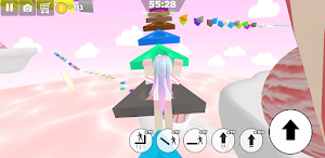 Ice cream obby parkour girl Screenshot 1