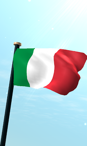 Italy Flag 3D Live Wallpaper Screenshot 0