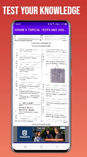 Grade 5 Subjects Topical Tests Screenshot 1