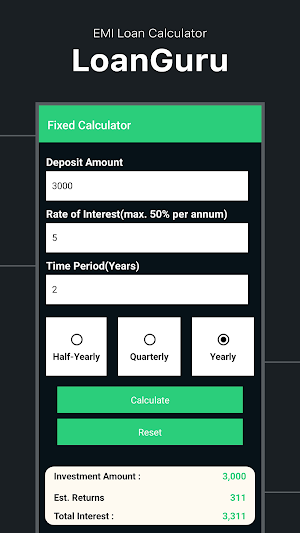 LoanGuru : EMI Loan Calculator Screenshot 0