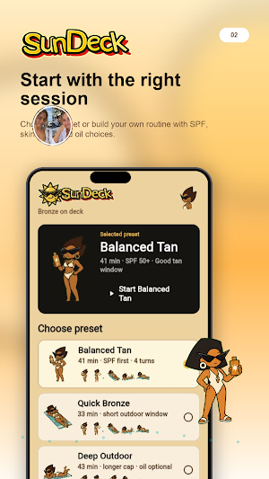 SunDeck Outdoor Tanning Guide Screenshot 0