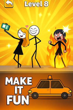 Stickman Love Escape Puzzle Screenshot 1