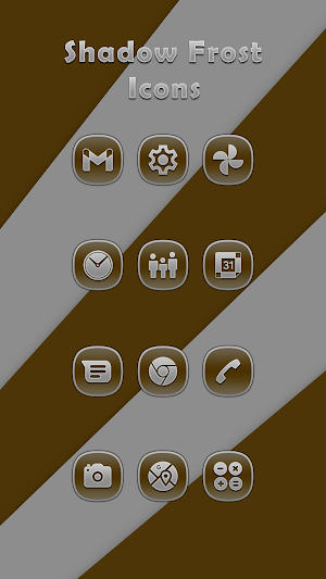 Shadow Frost Brown Icons Screenshot 0