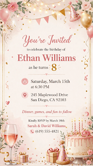 Invitation & Party Cards Maker Screenshot 2